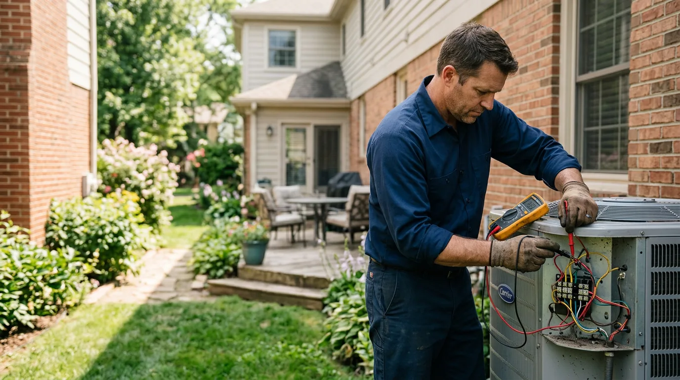 HVAC technician working near East Longmeadow, MA